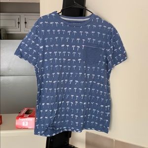 Tommy hilfiger palm tree pattern pocket tee